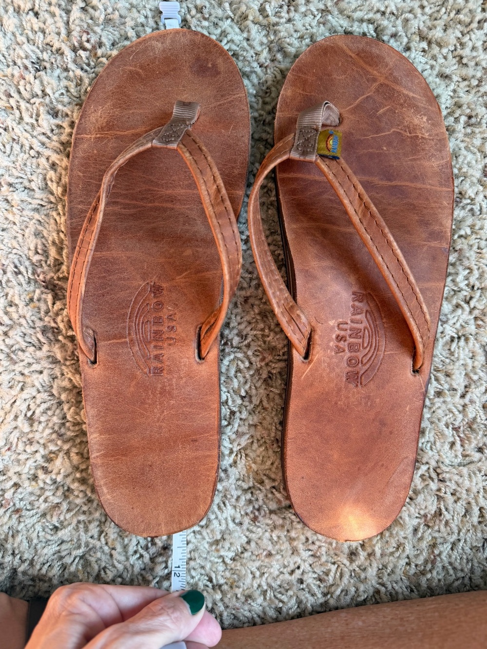 Rainbow USA Flip Flips Brown - Picture 5 of 7